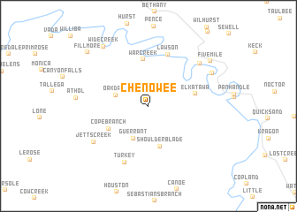map of Chenowee