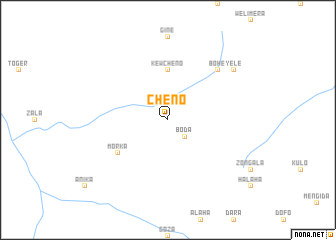 map of Chʼeno