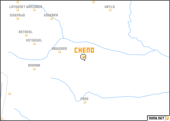 map of Chʼeno