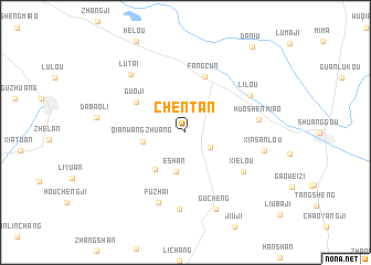 map of Chentan
