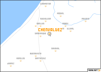 map of Chen-Valdez