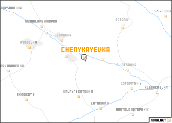 map of Chenykayevka