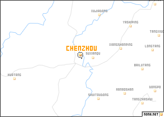 map of Chenzhou