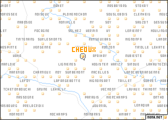 map of Chéoux