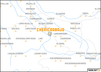 map of Chépica Abajo