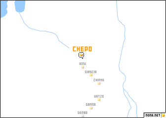 map of Chʼepʼo