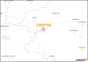 map of Cheptsa