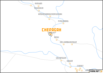 map of Cherāgāh