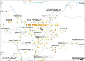 map of Cherāghābād-e ‘Olyā