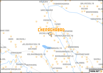 map of Cherāghābād