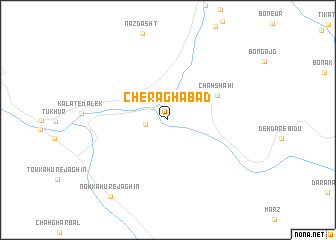 map of Cherāghābād