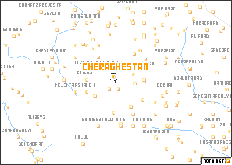 map of Cherāghestān