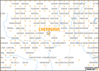 map of Cherāgpur