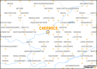 map of Chérancé