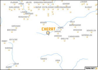 map of Cherāt