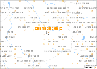 map of Cherboucheix