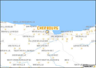 map of Cherbourg