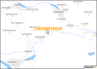 map of Cherdantsevo