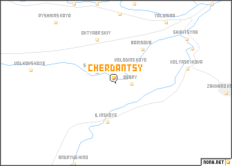 map of Cherdantsy