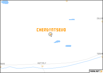 map of Cherdyntsevo