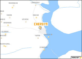 map of Cherdyn\
