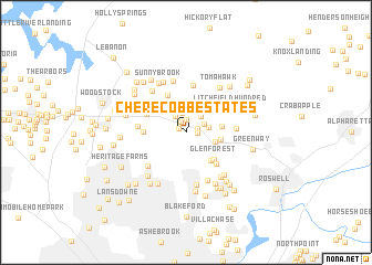 map of Cherecobb Estates