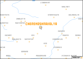 map of Cheremoshna Volya