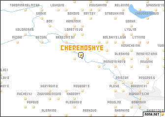 map of Cheremosh\