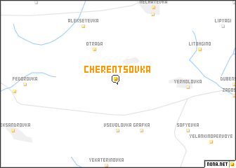 map of Cherentsovka