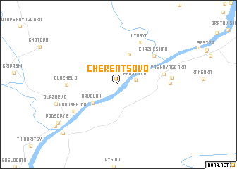 map of Cherentsovo