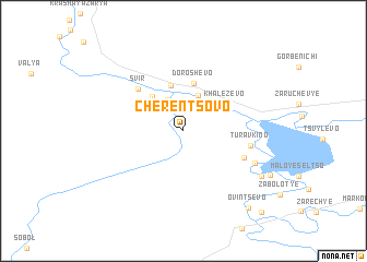 map of Cherentsovo