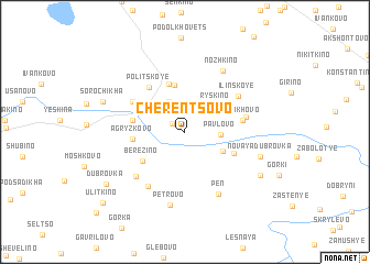 map of Cherentsovo