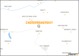 map of Cherepashenskiy