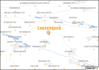 map of Cherepovka