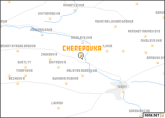 map of Cherepovka