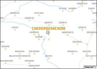 map of Cherepovshchina