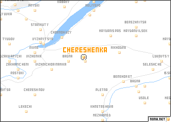 map of Chereshenka