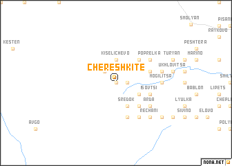 map of Chereshkite