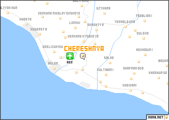 map of Chereshnya