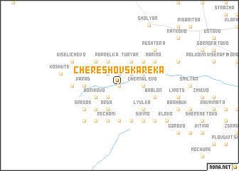 map of Chereshovska Reka