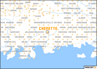 map of Chérette