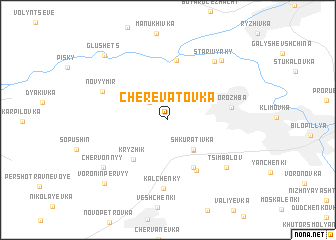 map of Cherevatovka