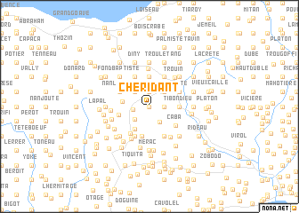 map of Chéridant