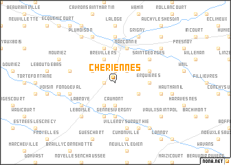 map of Chériennes