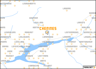 map of Chérines