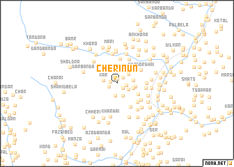 map of Cherīnūn