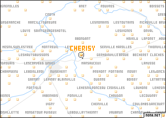 map of Chérisy