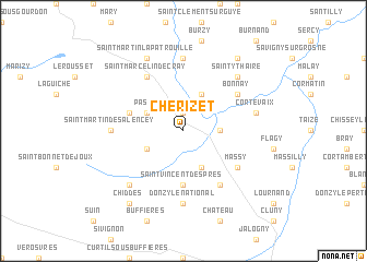 map of Chérizet