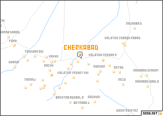 map of Cherkābād
