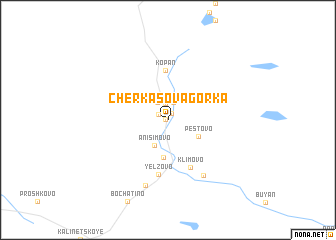 map of Cherkasova Gorka